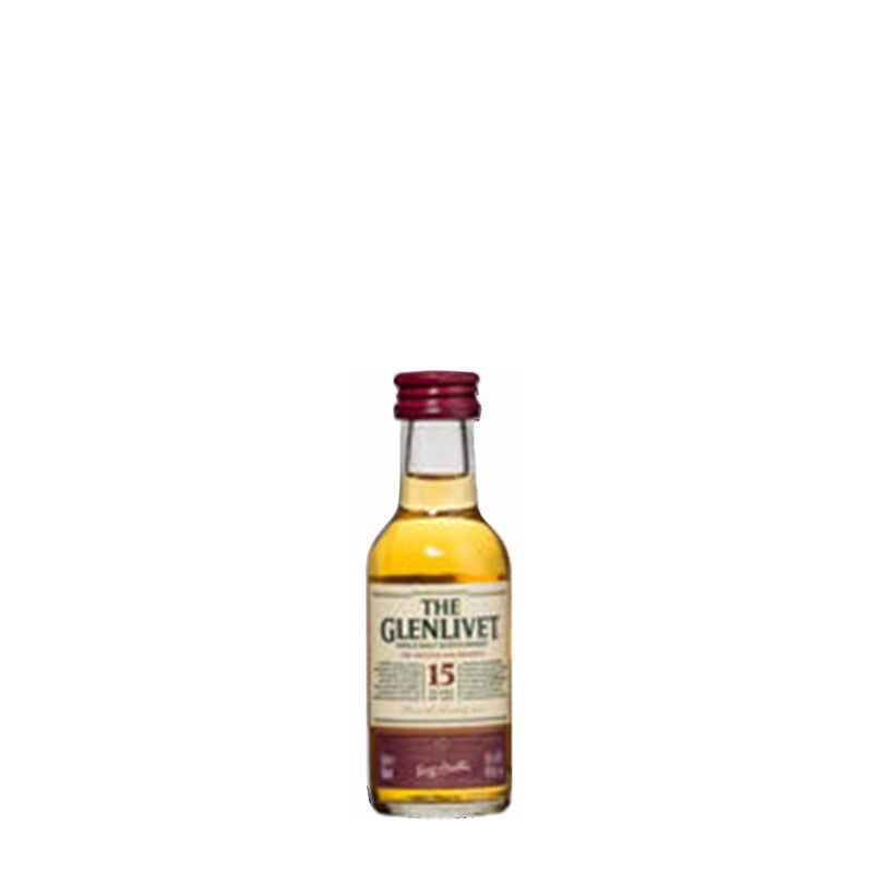 The Glenlivet 15 year Old Single Malt Whisky 50ml