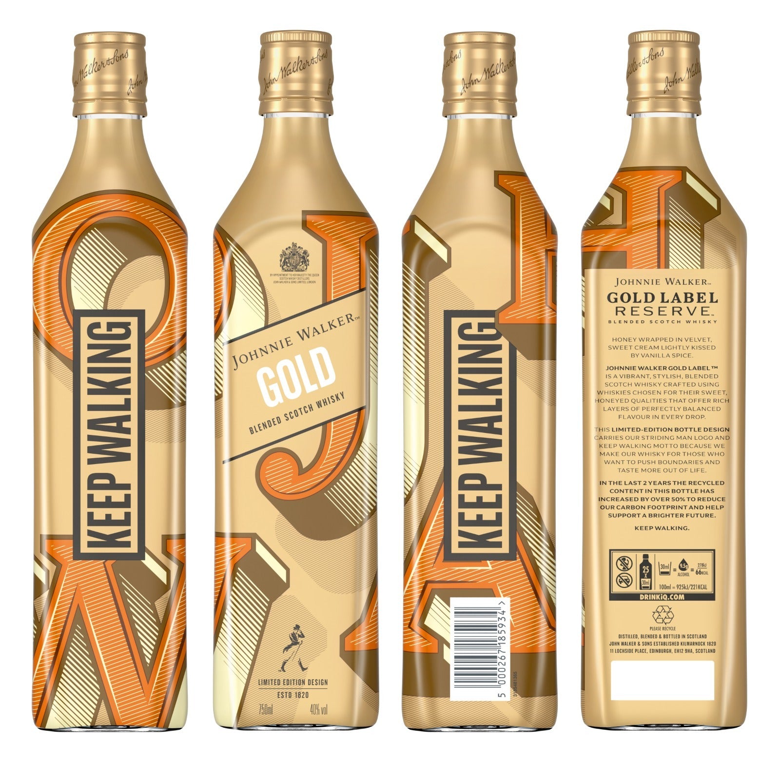 Johnnie Walker Gold label Limited Edition Blended Whiskey