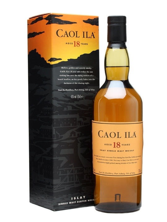Caol Ila 18 Years Old Single Malt Scotch Whiskey 