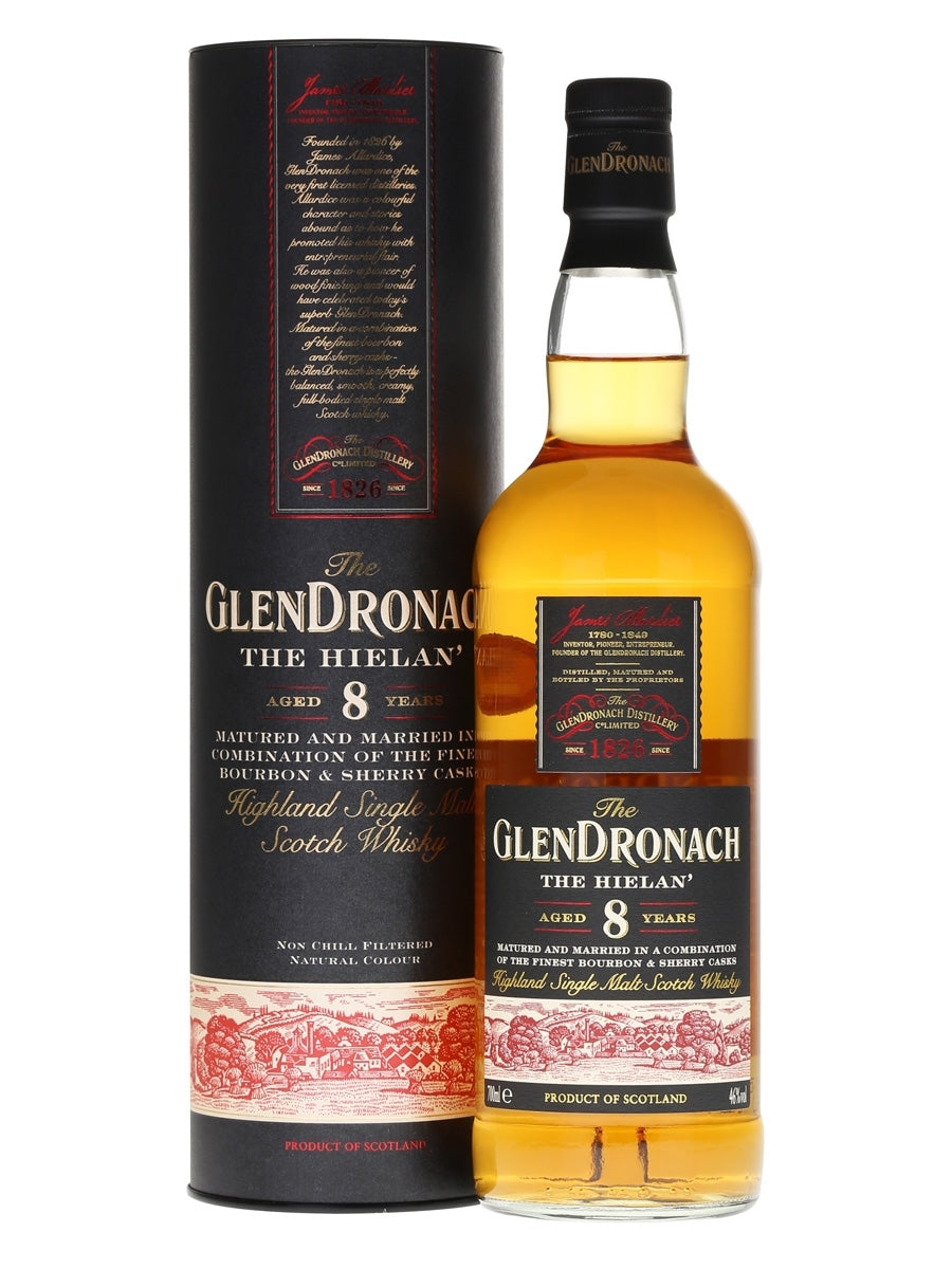 Glendronach 8 Year Old The Hielan Single Malt Whiskey 
