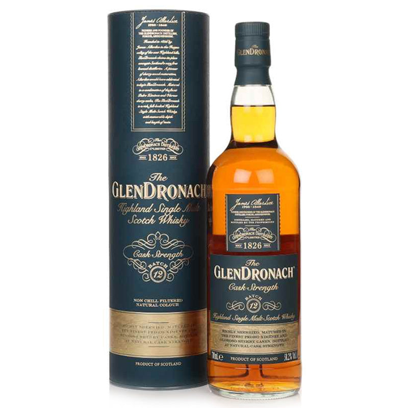Glendronach Cask strength Batch 12 Single Malt Scotch Whiskey 