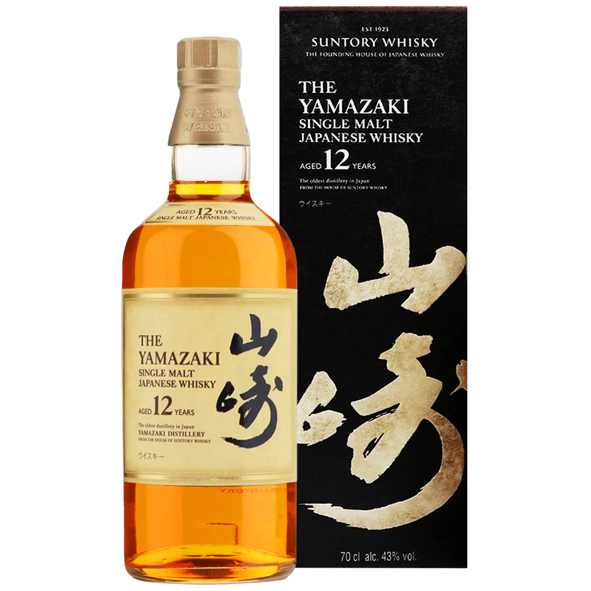 The Yamazaki (山崎) 12 Year Old Single Malt Japanese Whisky