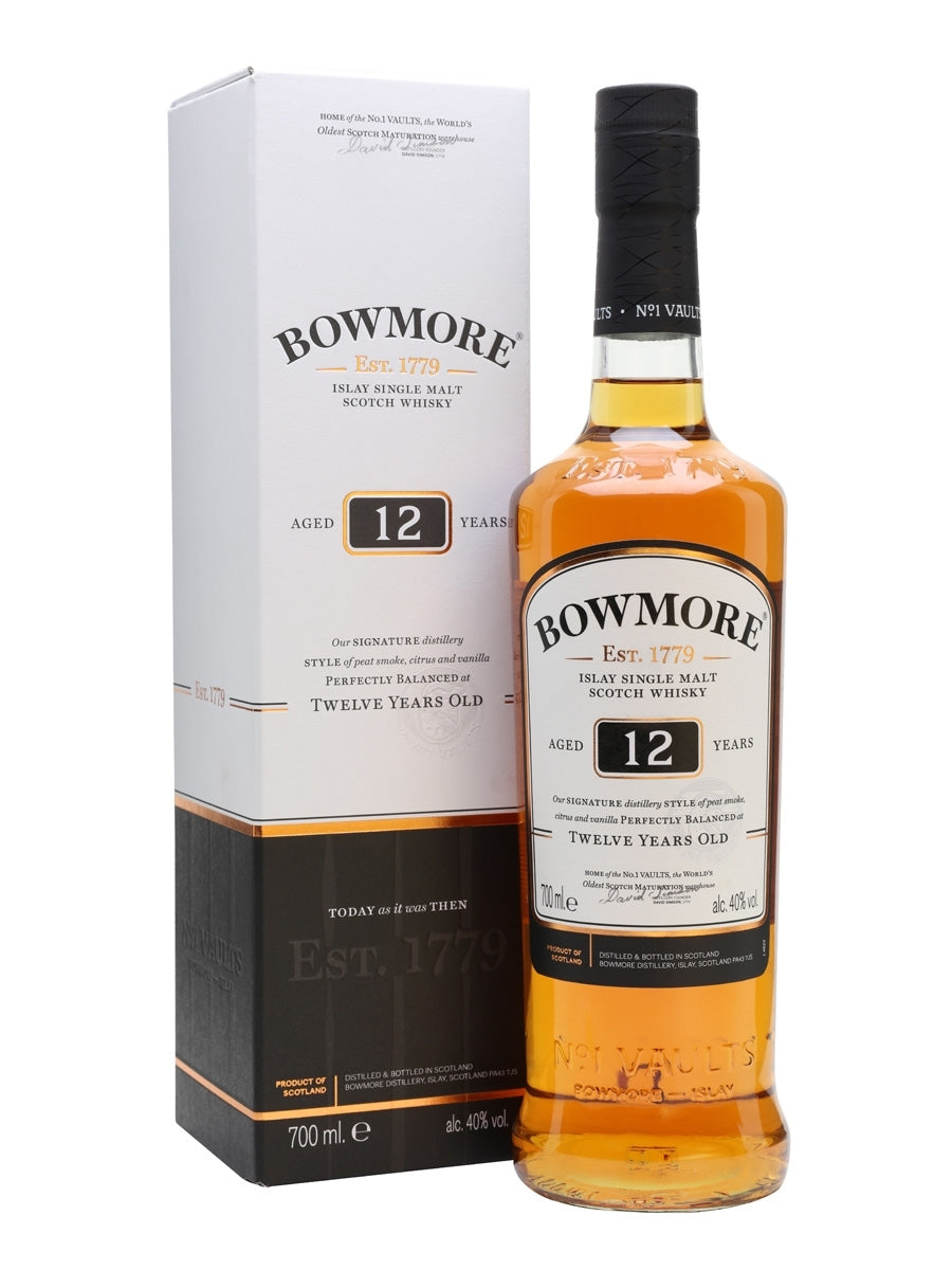 Bowmore 12 Years Old Single Malt Scotch Whiskey 