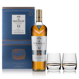 Macallan 12 year old Triple Cask Scotch Whiskey Limited Edition + 2 verres Box Set 