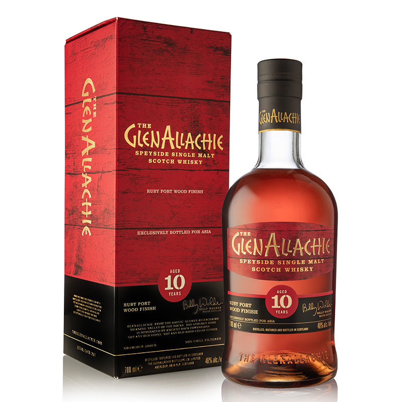 Glenallachie 10 Year Old Ruby Port Wood Bottled For Asia  Single Malt Whisky