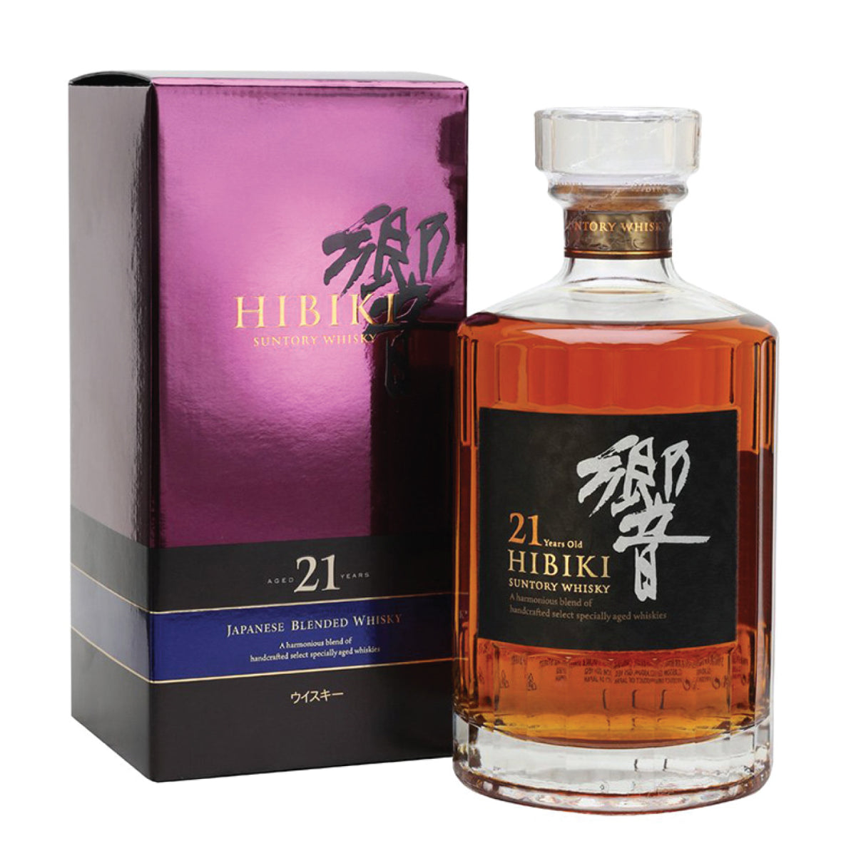 Hibiki Japanese 21 Year Old Blended Whisky With Box