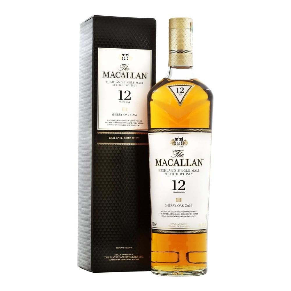 Macallan 12 Year Old Single Malt Scotch Whisky Sherry Oak