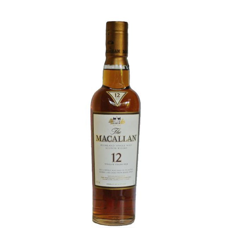 Macallan 12 Years Old Single Malt Scotch Whiskey Sherry Oak (Old Version) 